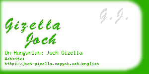 gizella joch business card